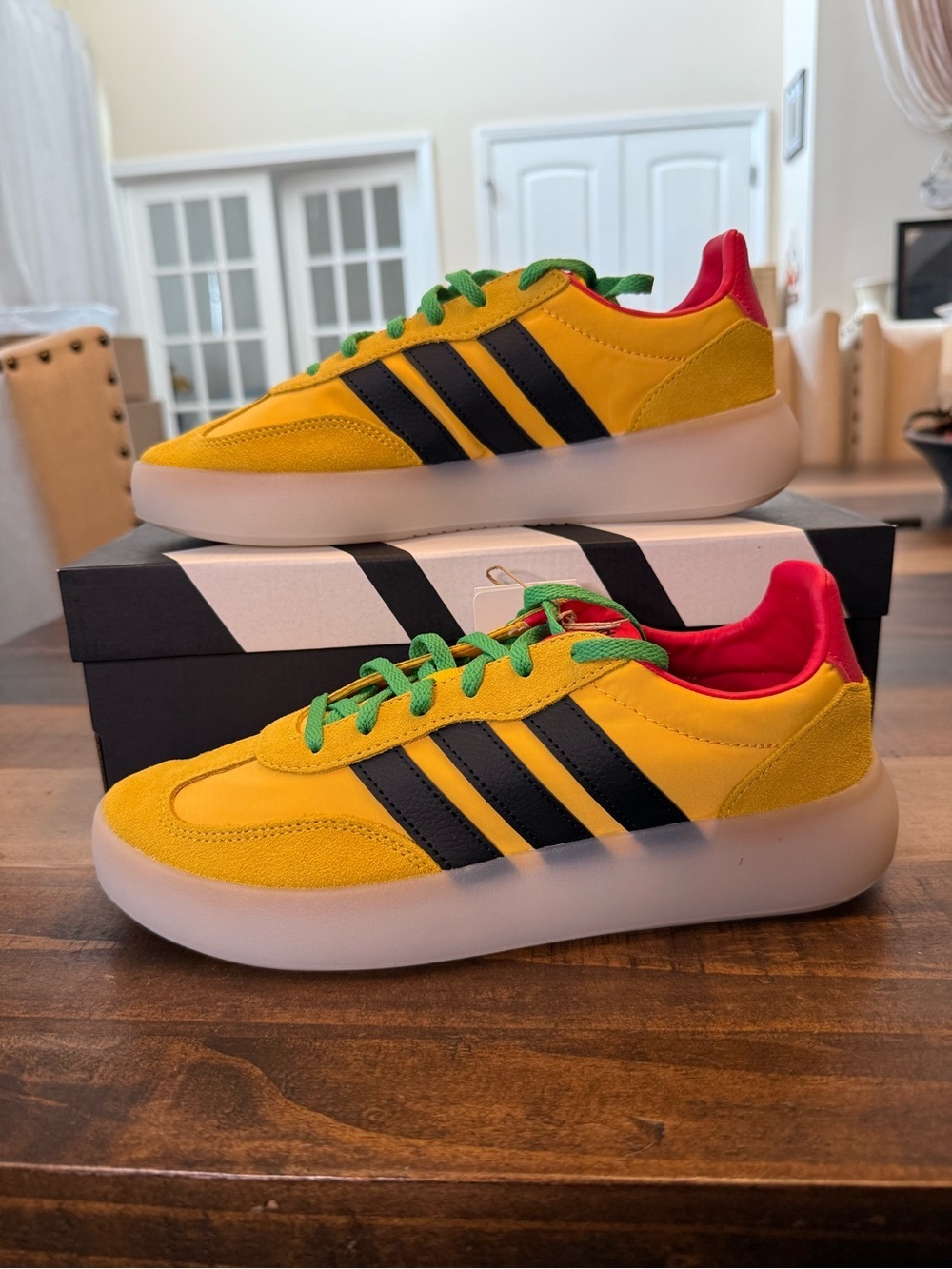 adidas Barreda Decode J "Jamaica" (Bold Gold / Core Black / Pure Ruby)